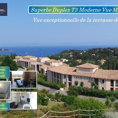Modernes Vue A Cap Esterel דירה *